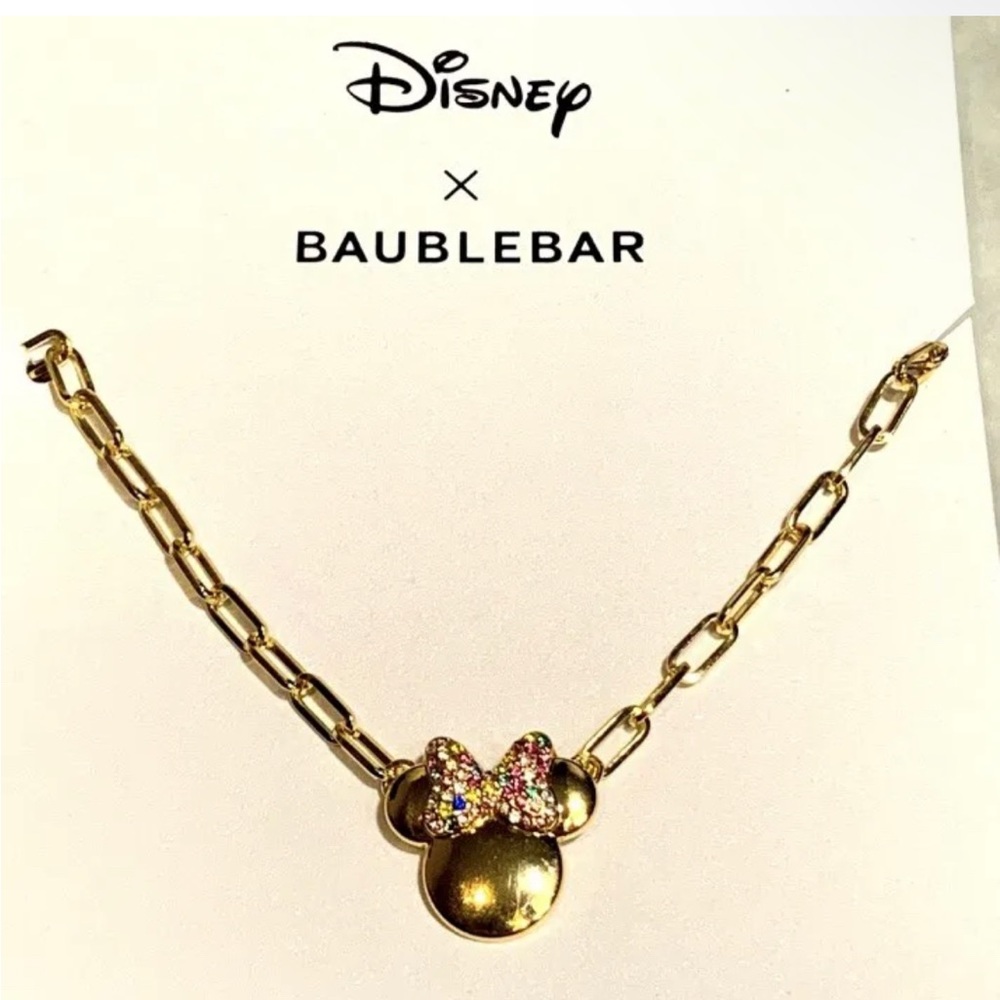 NWT Disney x Baublebar Minnie necklace